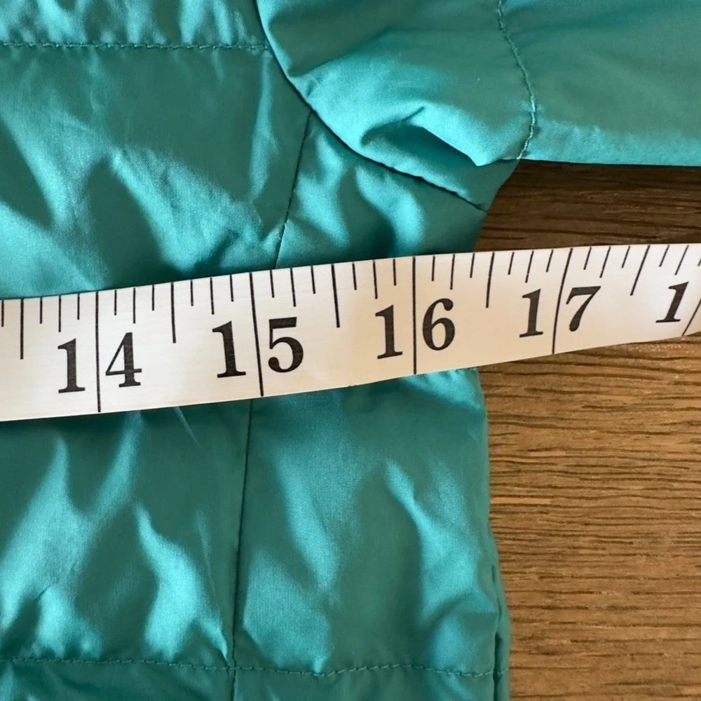 REI Co-op 650 Down Puffer Jacket Kids Small Teal Full Zip Packable Lightweight